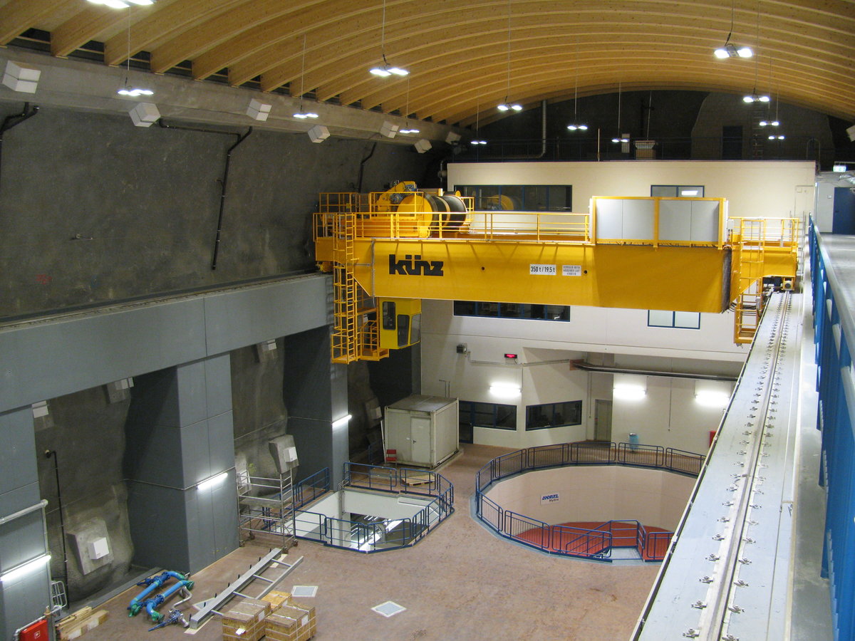 Vertical Shaft Construction at the Pump Storage Plant Vianden/Luxembourg -  tunnel