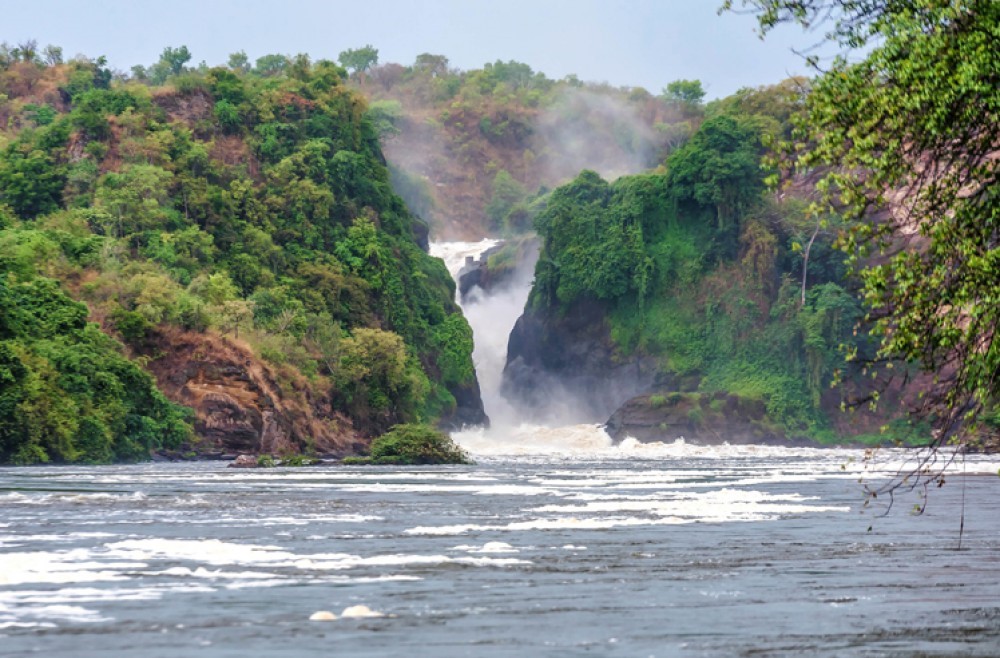 Murchison Wasserfall auf dem Victoria Nil in Uganda
