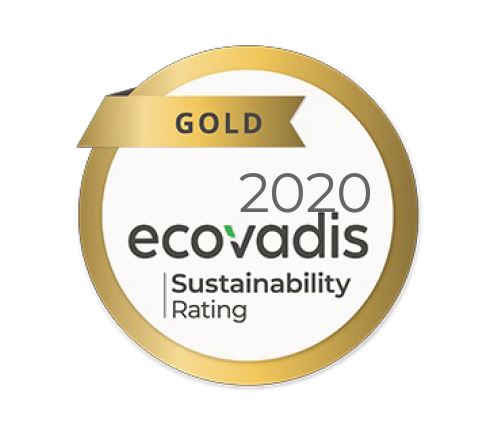 Certification Ecovadis Gold 2020
